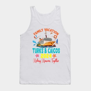 Family Vacation Turks & Caicos 2024 Family Matching Group Summer Tank Top